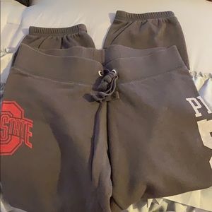 VS pink Ohio state sweat pants